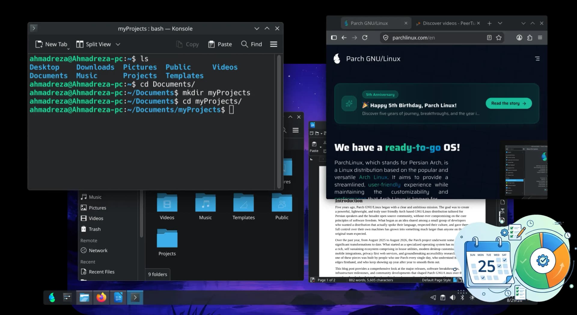 ParchLinux Desktop