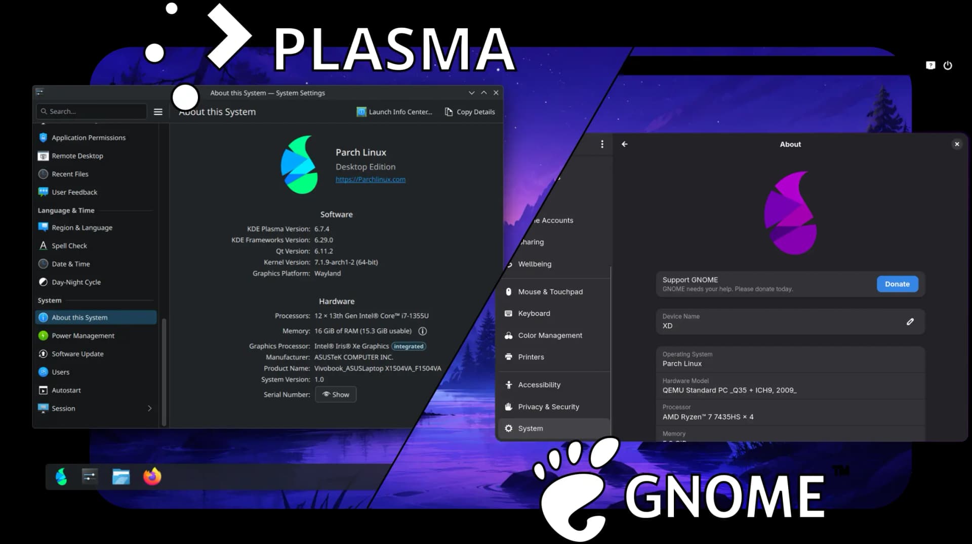 ParchLinux Desktop