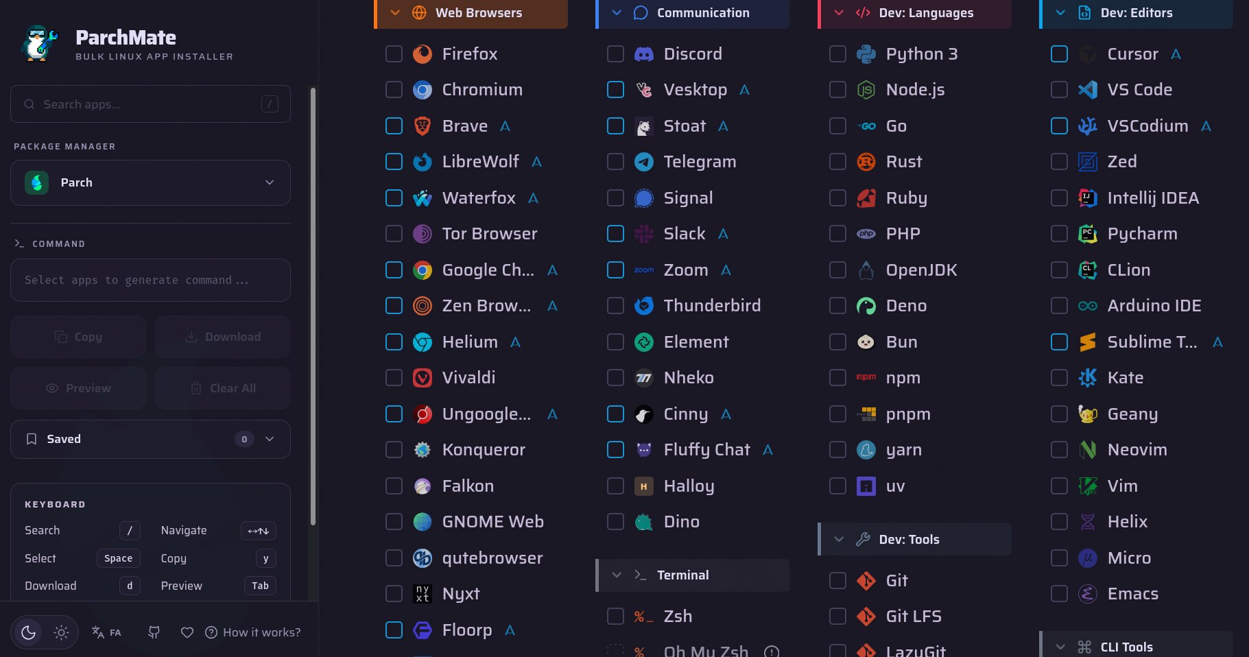 Parch Mate Web Applications